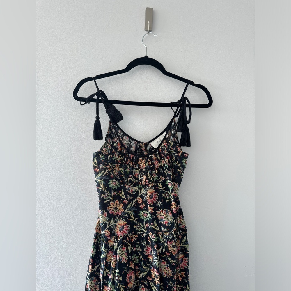 THE GREAT The Breeze Dress in Black Floral - Picture 10 of 10